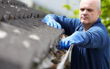 cleaning and inspecting Upper Town roofs